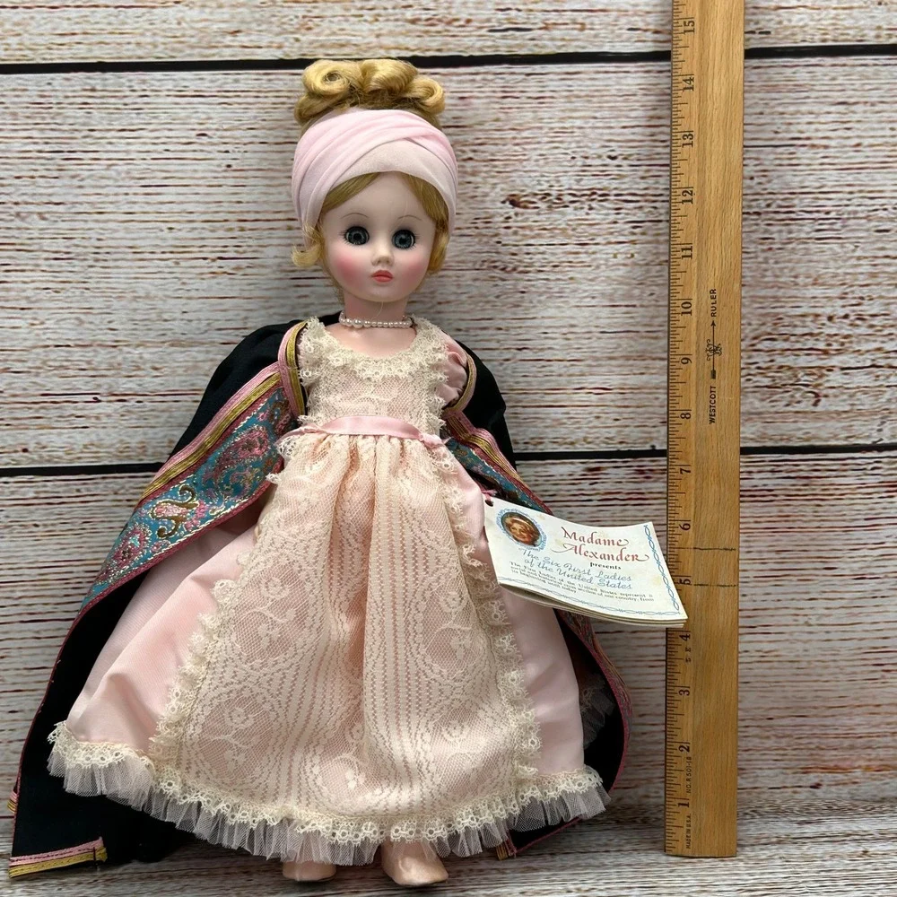 Madame Alexander Martha Randolph First Ladies Doll 1503 Pink‎ Lace Gown Boxed